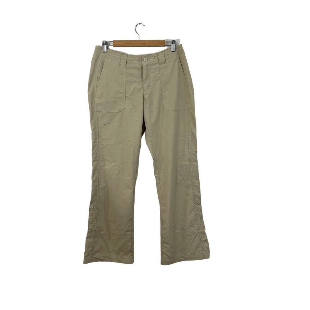 Patagonia 8 Inter-Continental Pants Tan Sesame Lightweight Roll Legs Womens